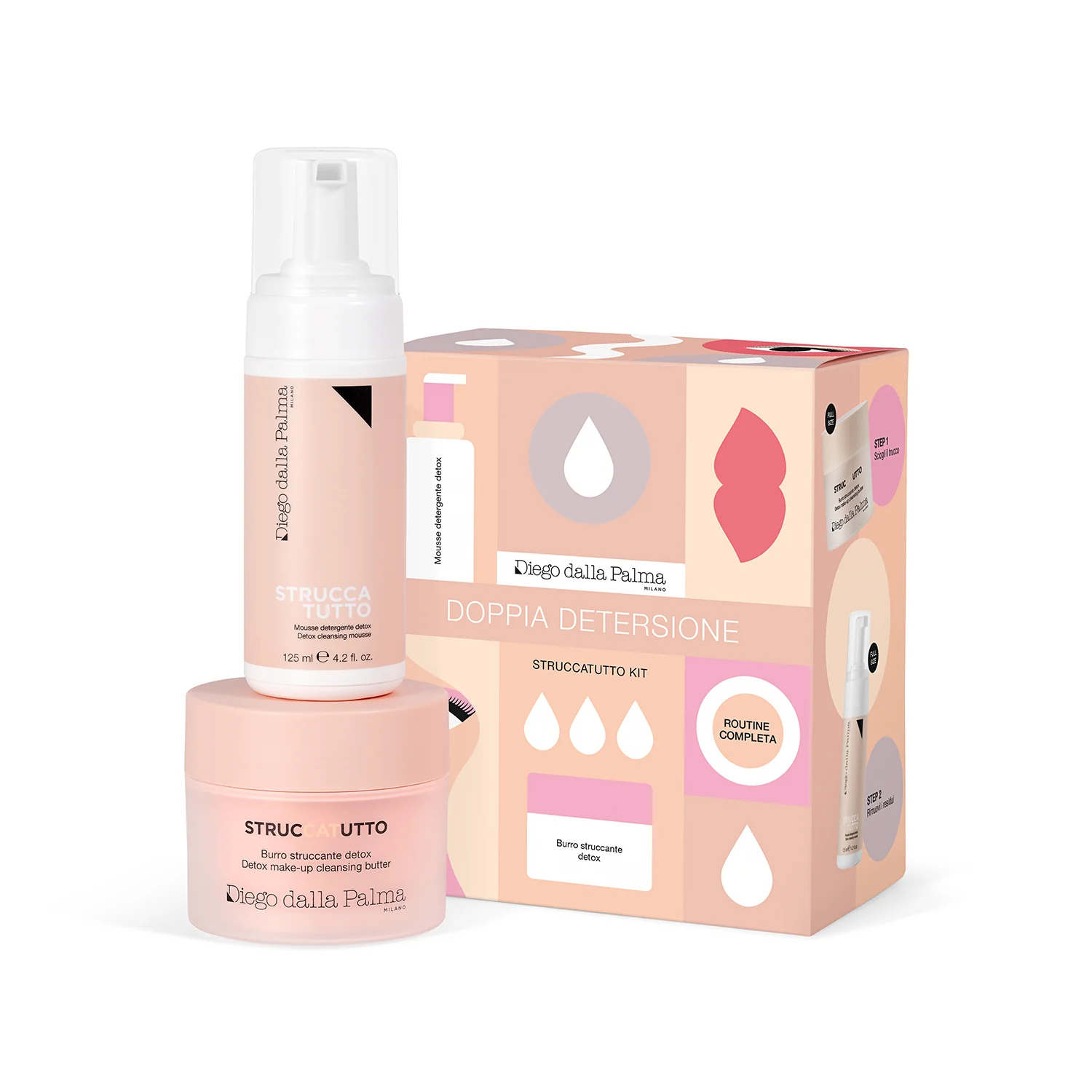 Struccatutto Kit Struccatutto - Cofanetto Detergente, Mousse detergente viso, Crema detergente viso
