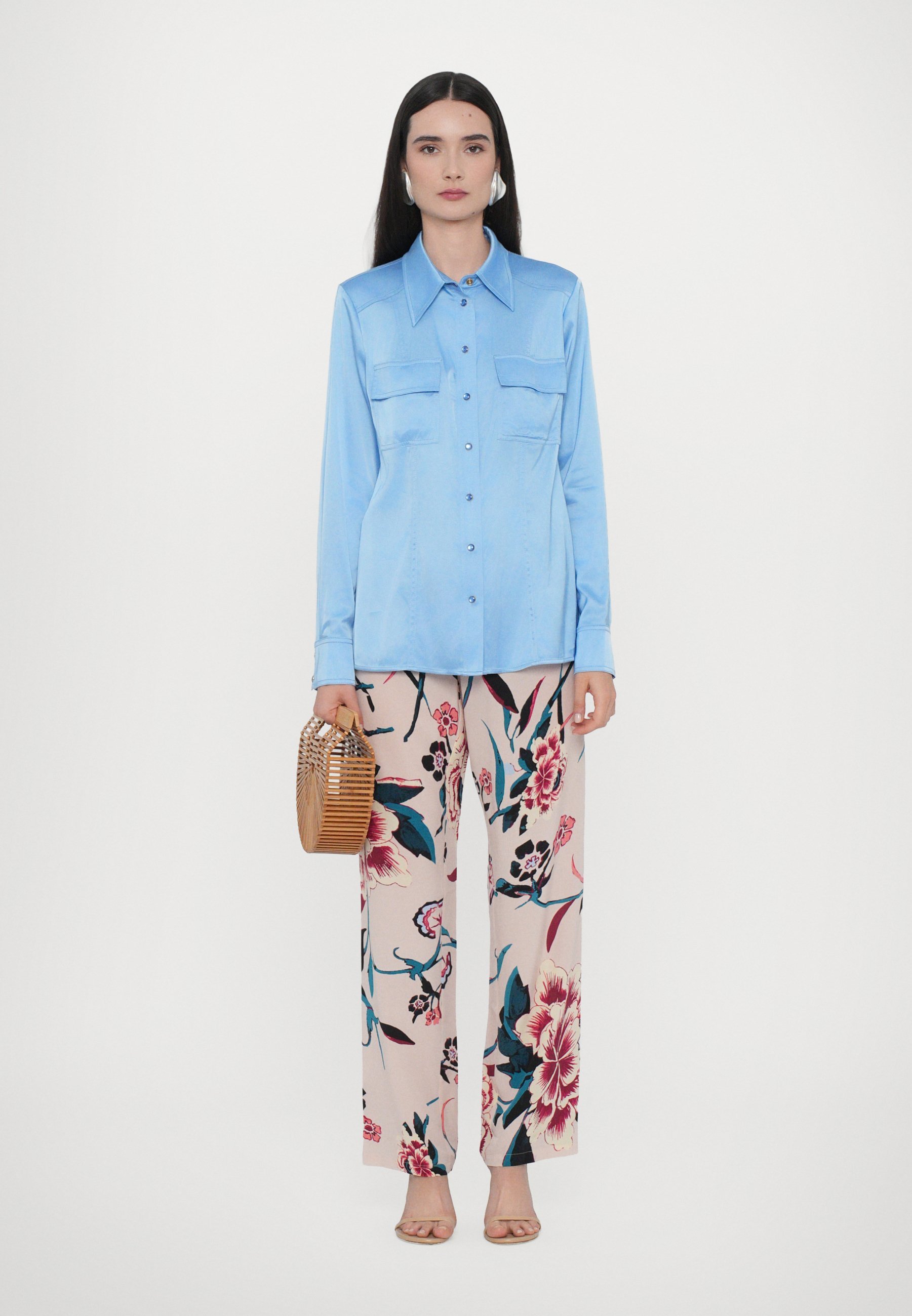 Diane von Furstenberg TONI - Bluza na kopčanje - plava