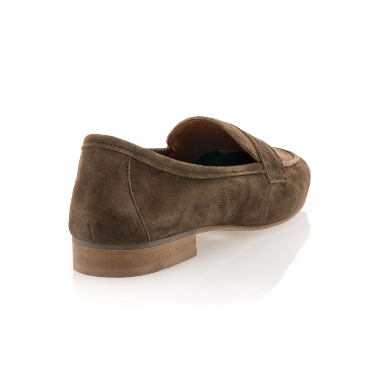 Grüne Damen-Loafer/Bootsschuhe