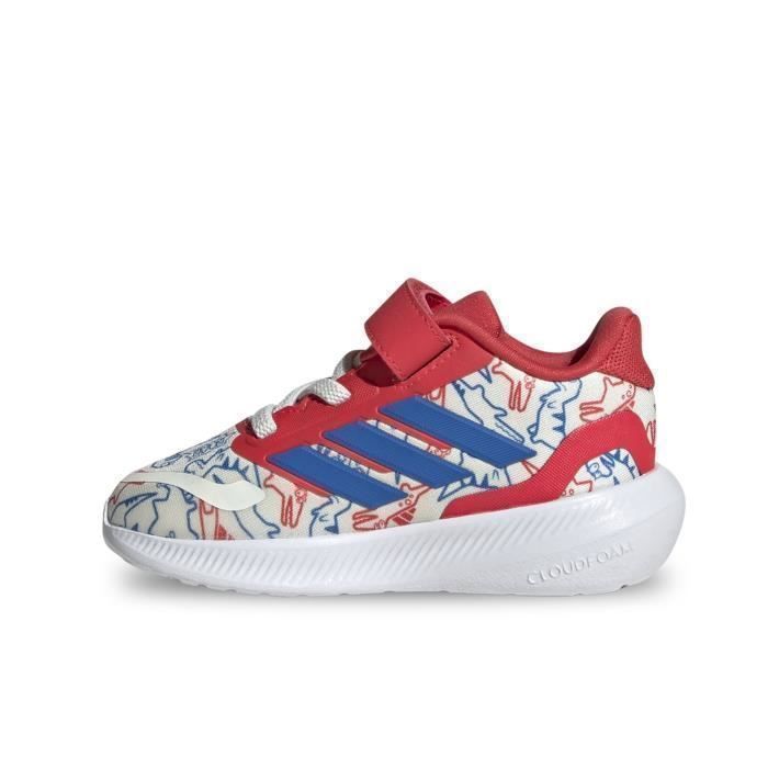 Zapatillas Adidas Runfalcon Dino El I para bebés y niños pequeños, color blanco (JP6168)