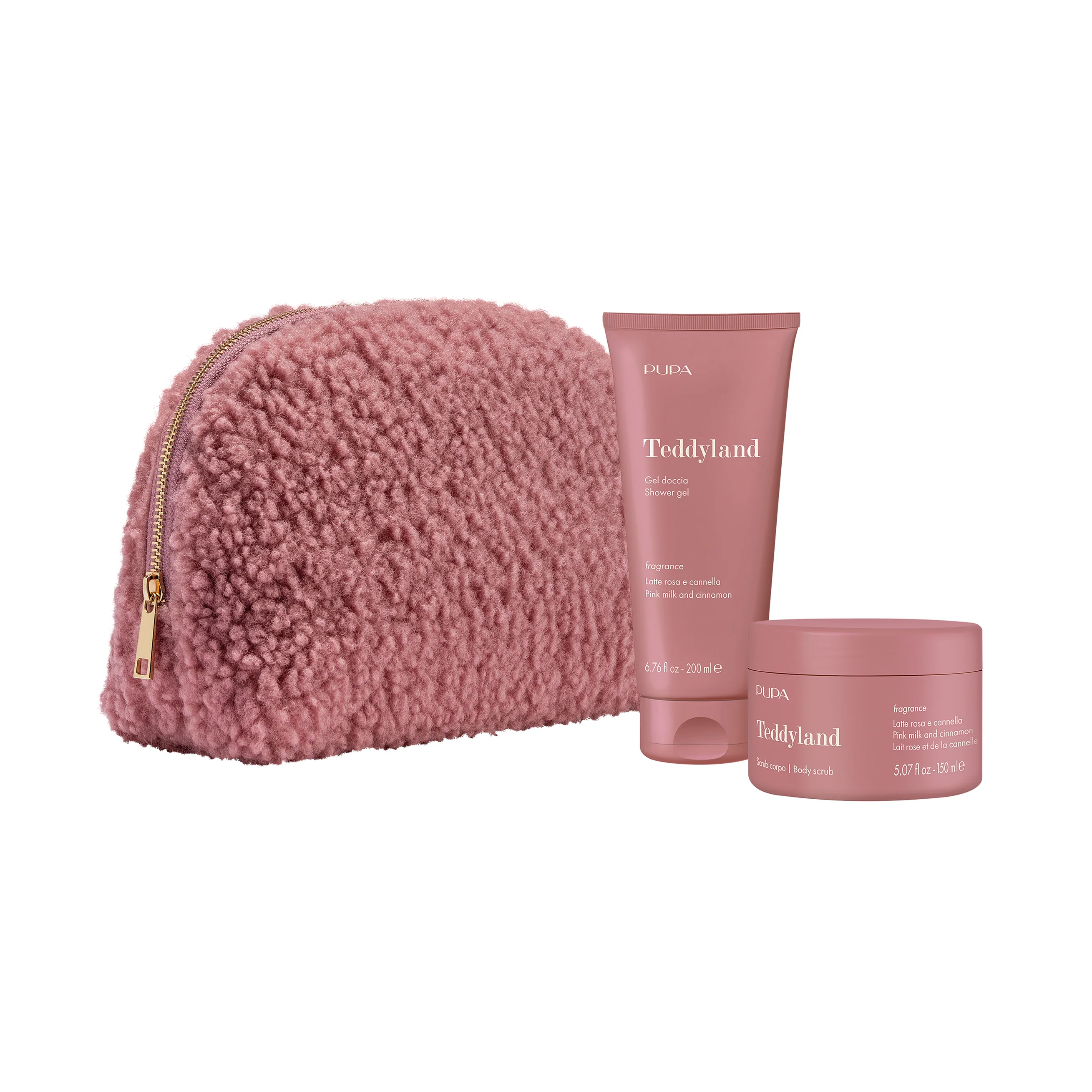 Cofanetti Cofanetto Gel Doccia E Scrub Corpo  Latte Rosa E Cannella - Cofanetti Viso e Corpo, Bagno e Doccia