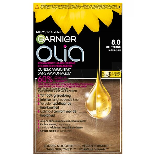 Garnier Olia 8.0 Svetlo blond permanentná farba na vlasy