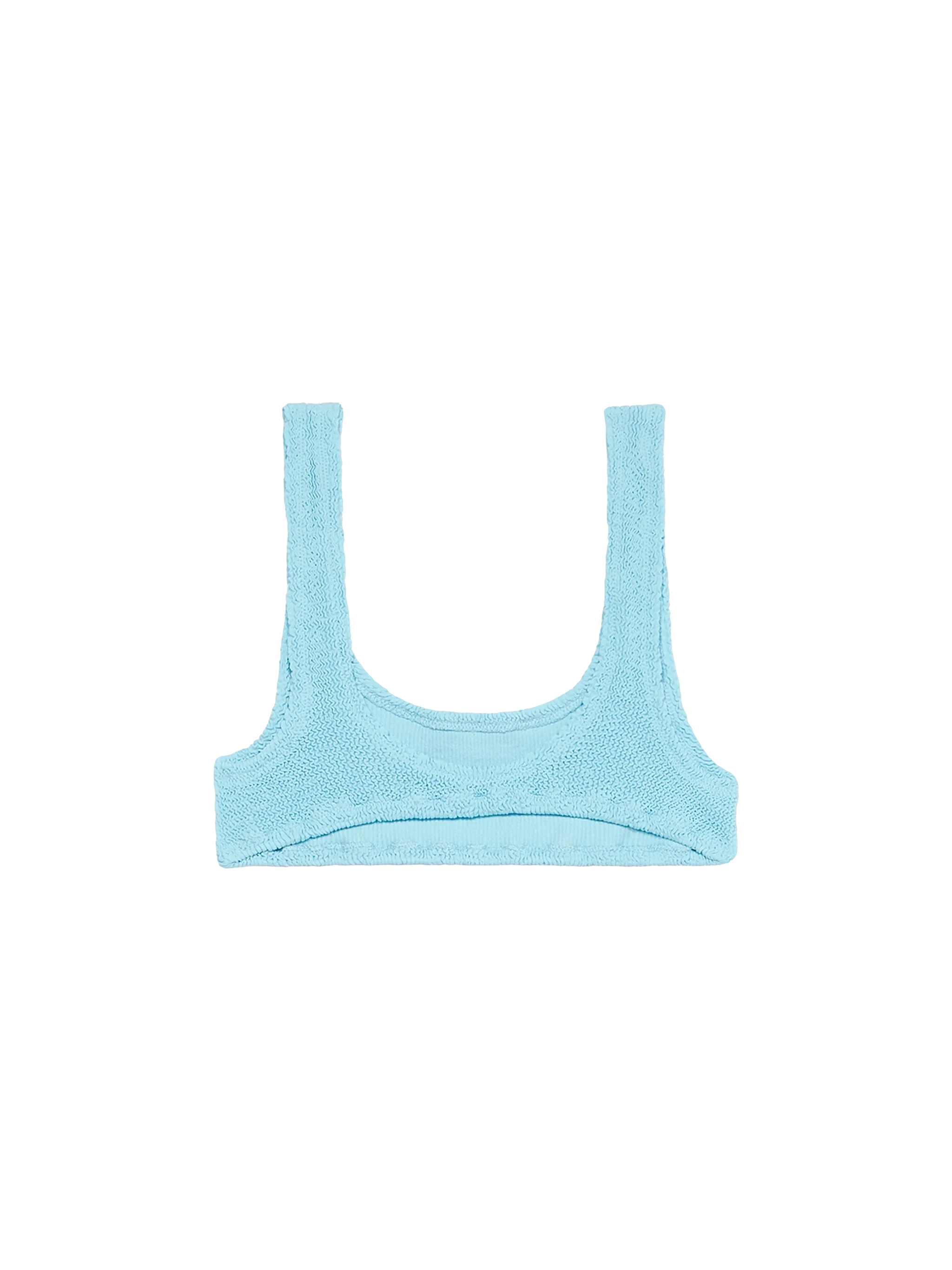 Naima klassieke kreukelbralette voor dames in lichtblauw