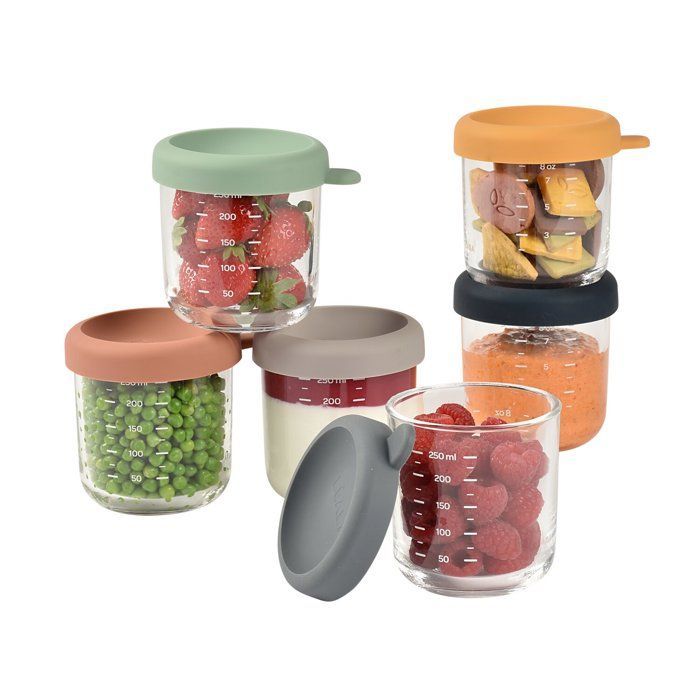 BEABA Coffret 6 portions verre 250ml Sunrise