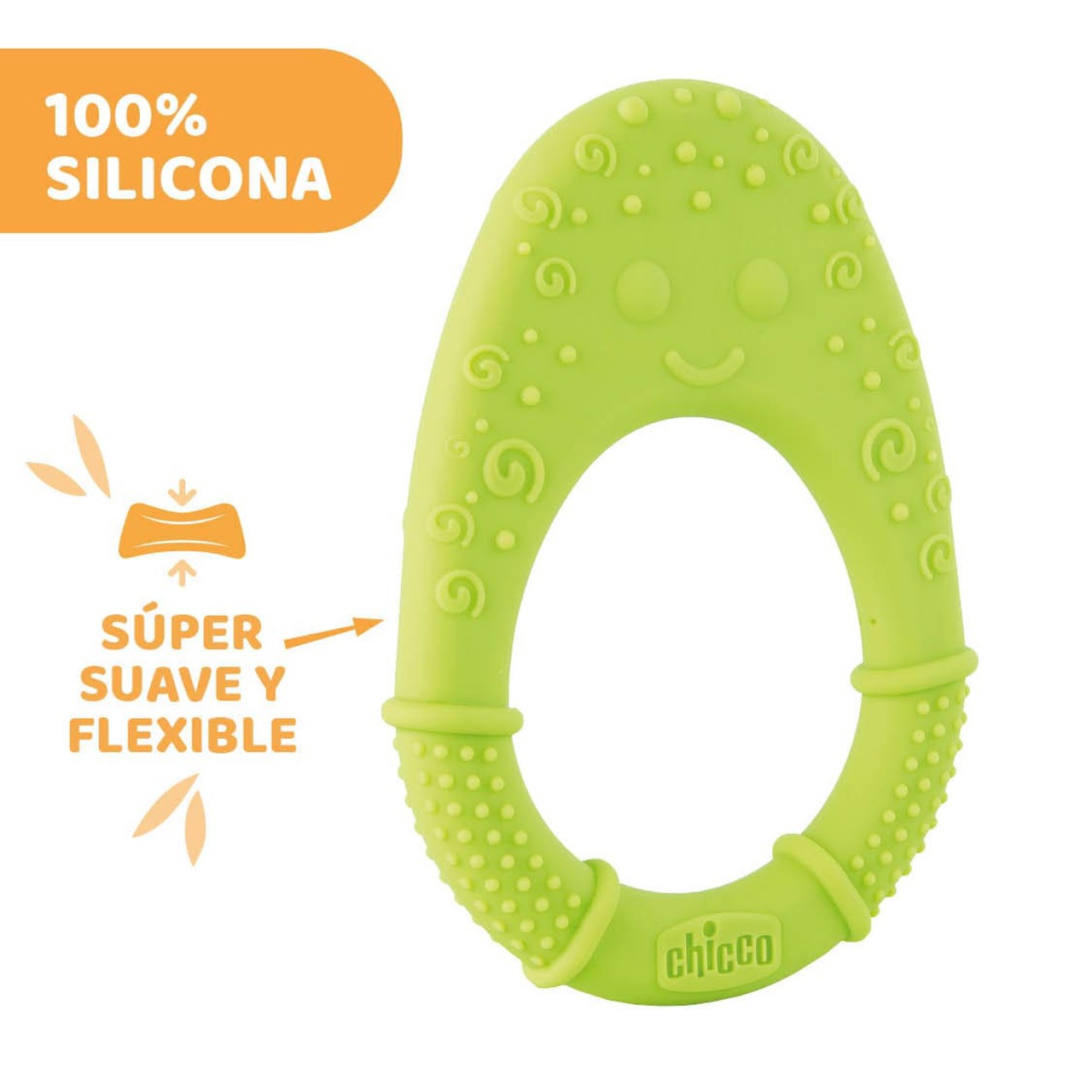 Jucărie de dentiție din silicon cu avocado