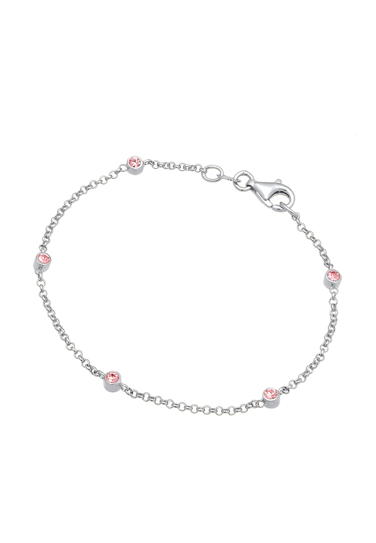 Elli Femmes Basic Filigrane Combinable avec cristaux en argent sterling 925