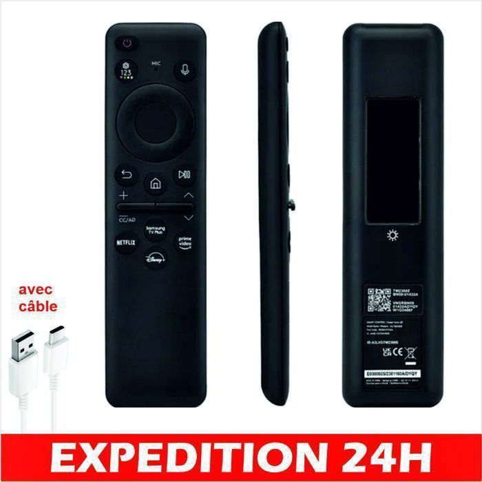 Mando a distancia - ZISONIX - BN59-01432D - Compatible con SAMSUNG - USB-C - Mando a distancia sencillo