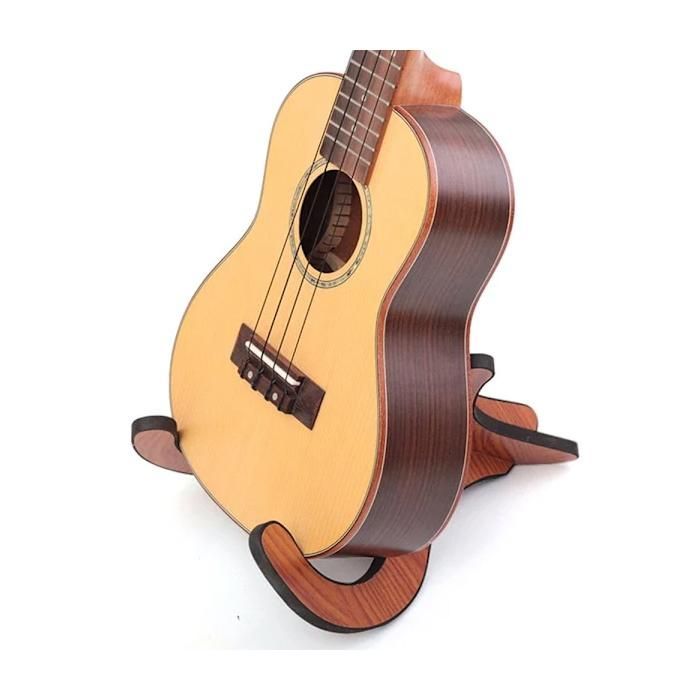 Soporte de madera para guitarra, 17 x 20,4 x 26 cm, independiente, plegable, para guitarra clásica/folclórica.