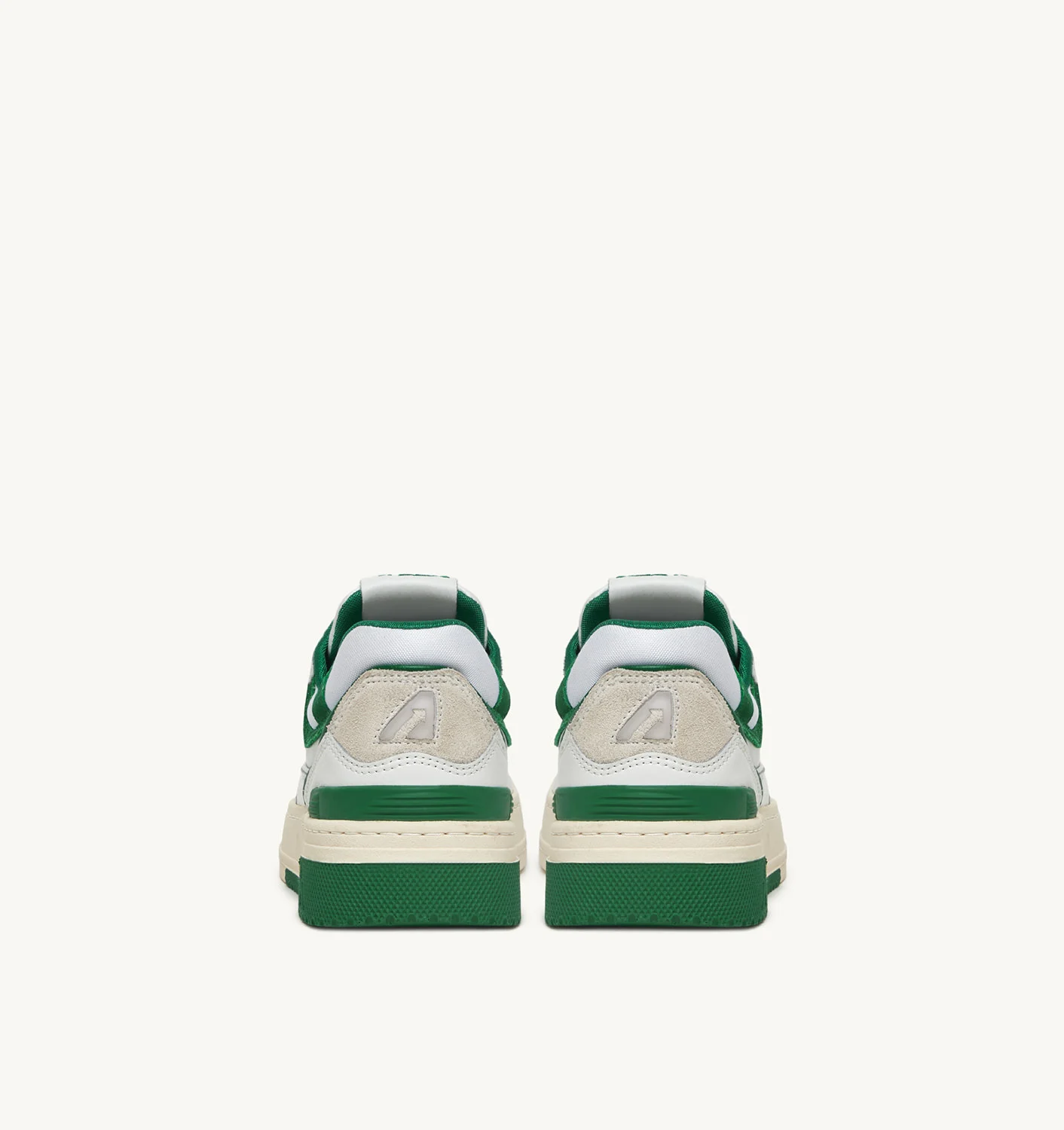 Adidași CLC din piele albă și verde