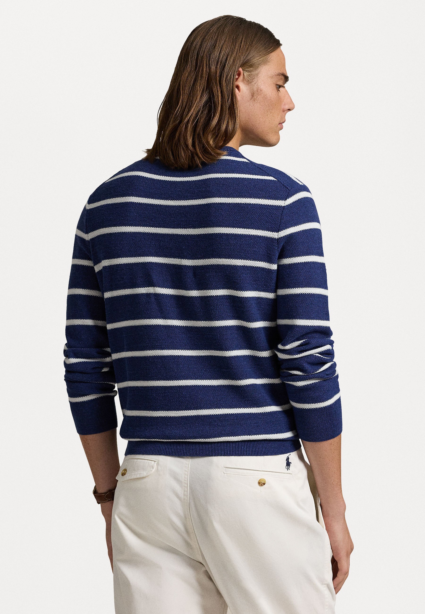 Polo Ralph Lauren Langarm-Pullover – Marineblau