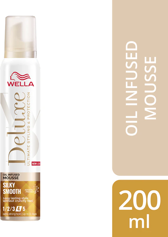 Mousse capilar nutritiva Wella Deluxe Silky Smooth