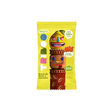 Smileat Triboo Økologisk Æble- og Citronsnack 100% Frugt 25g