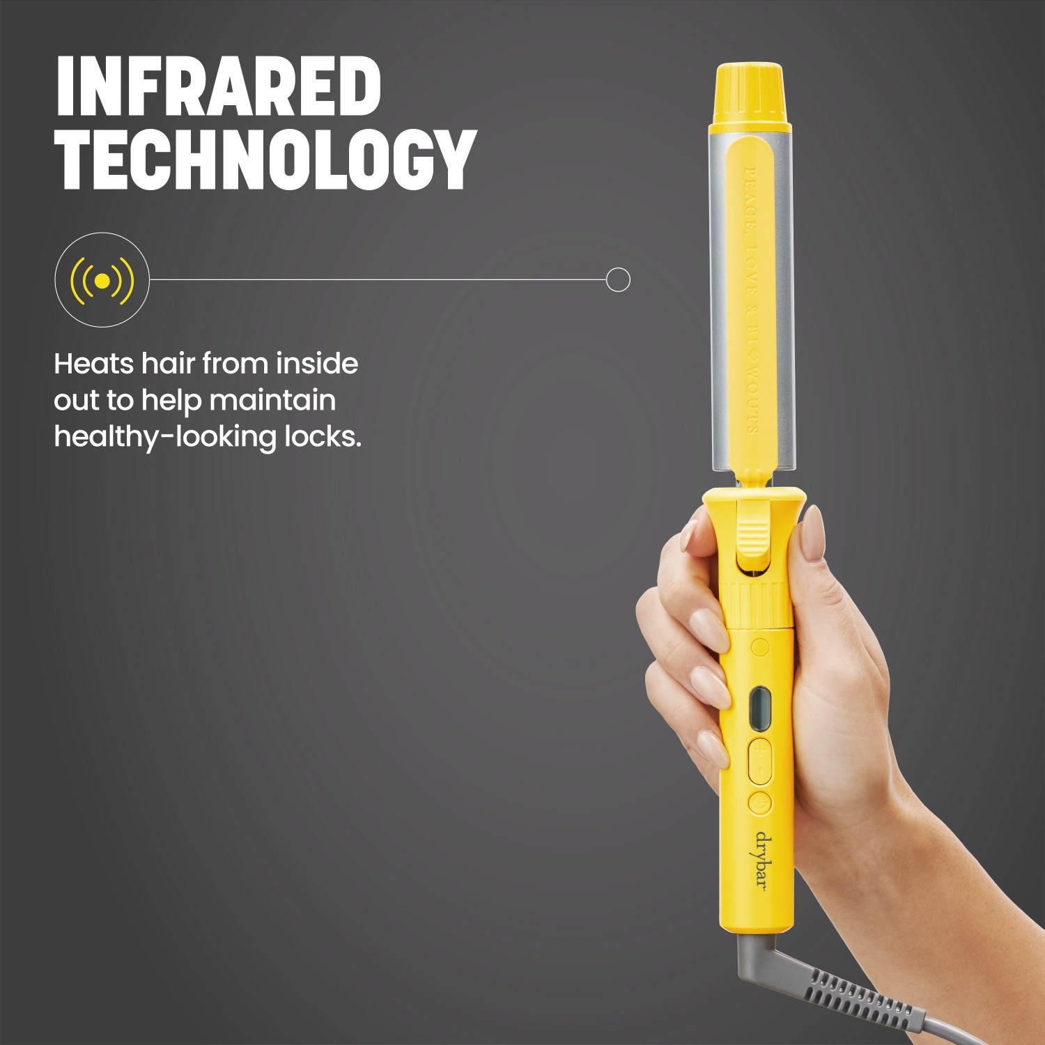 Drybood stiliaus plaukų garbanojimo žnyplės „The 3-Day Bender Digital Curling Iron“ 1,25 colio – 1 vnt.