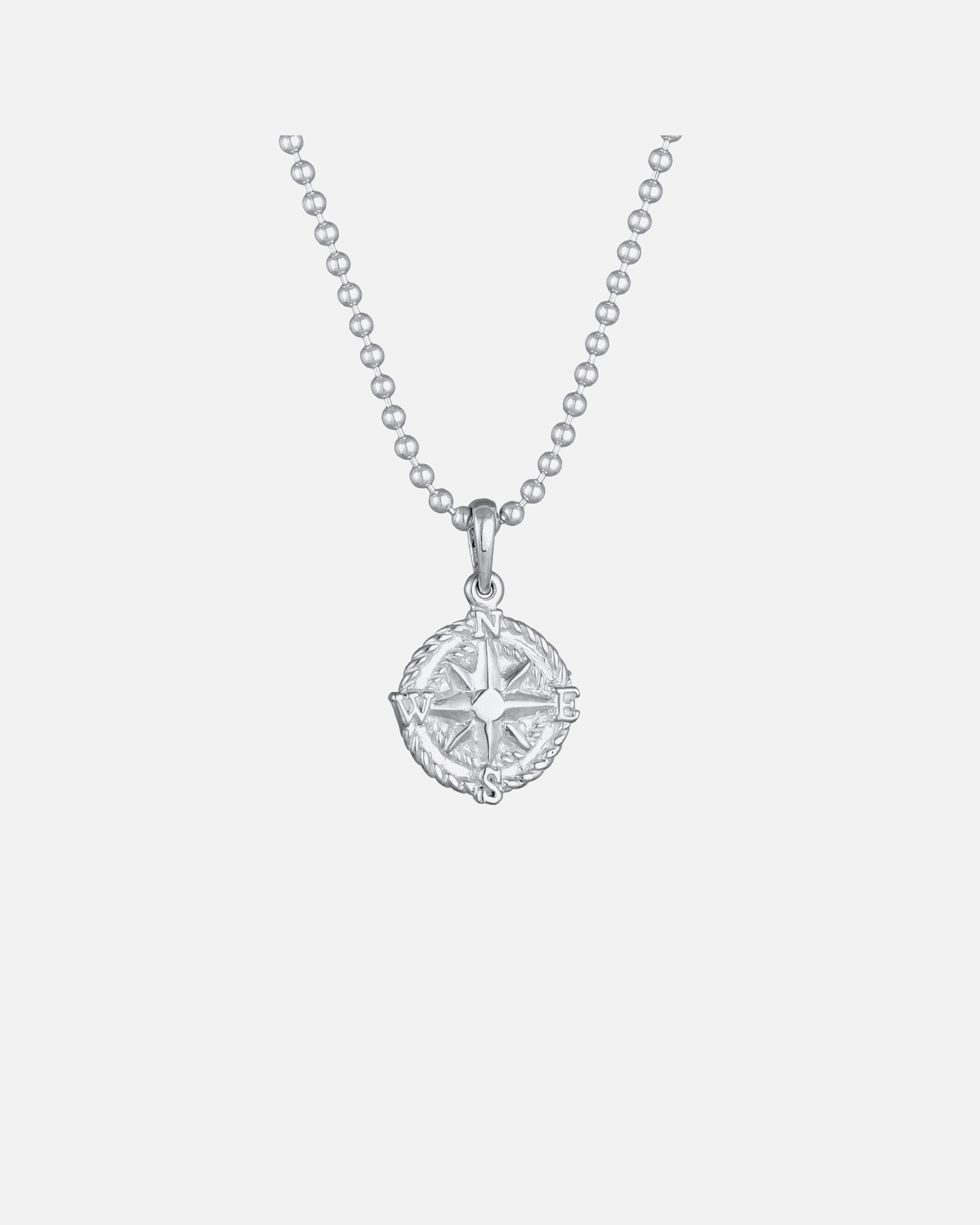 KUZZOI Hommes Pendentif Rose des Vents Boussole Boule en Argent Sterling 925