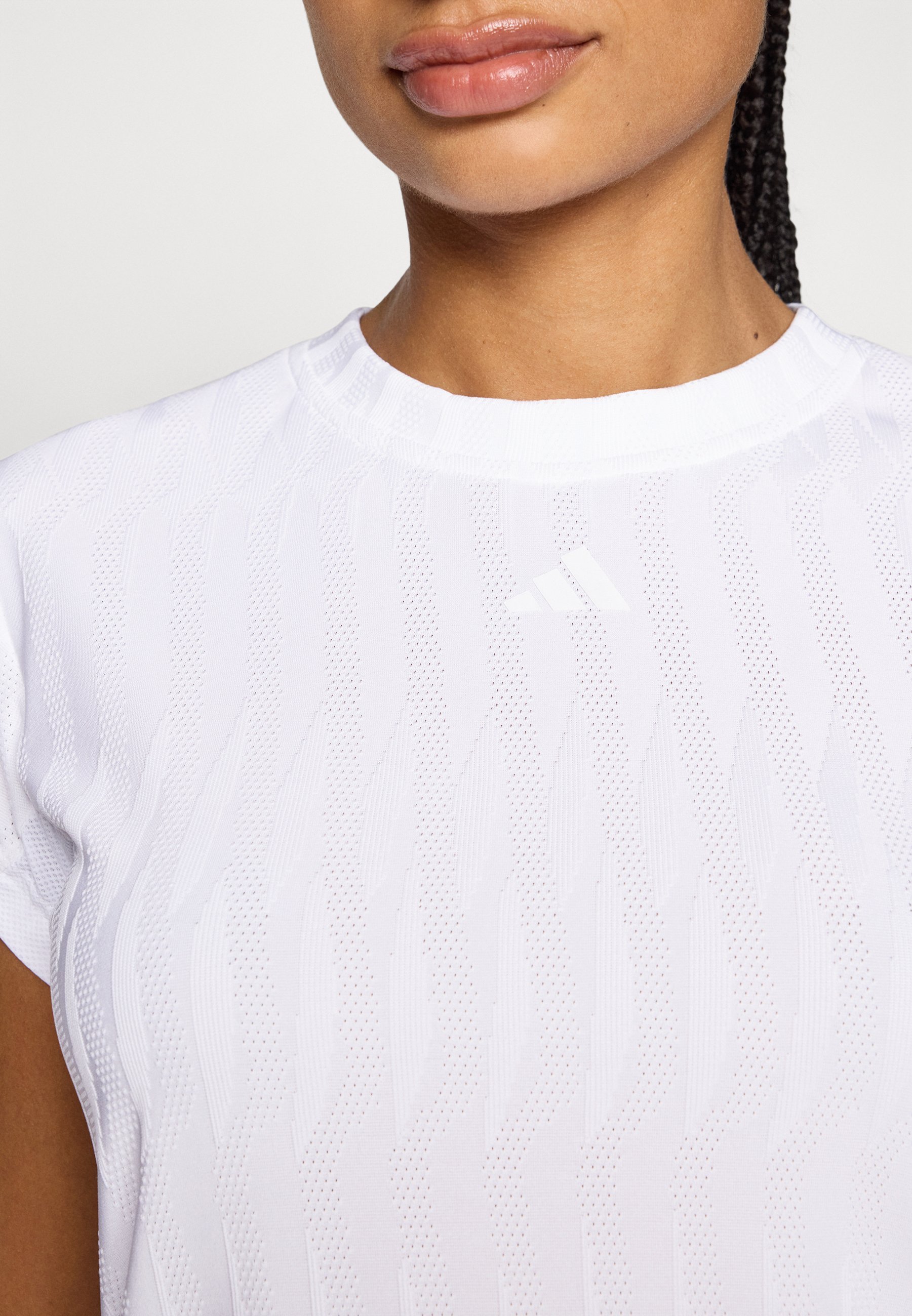 adidas Performance FREELIFT TEE - Tričko s potiskem - white