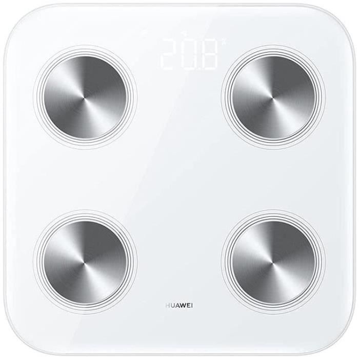 HUAWEI Scale 3 - Smart scale with body composition analysis, 11 body metrics - Up to 150kg - LED display - Body recognition