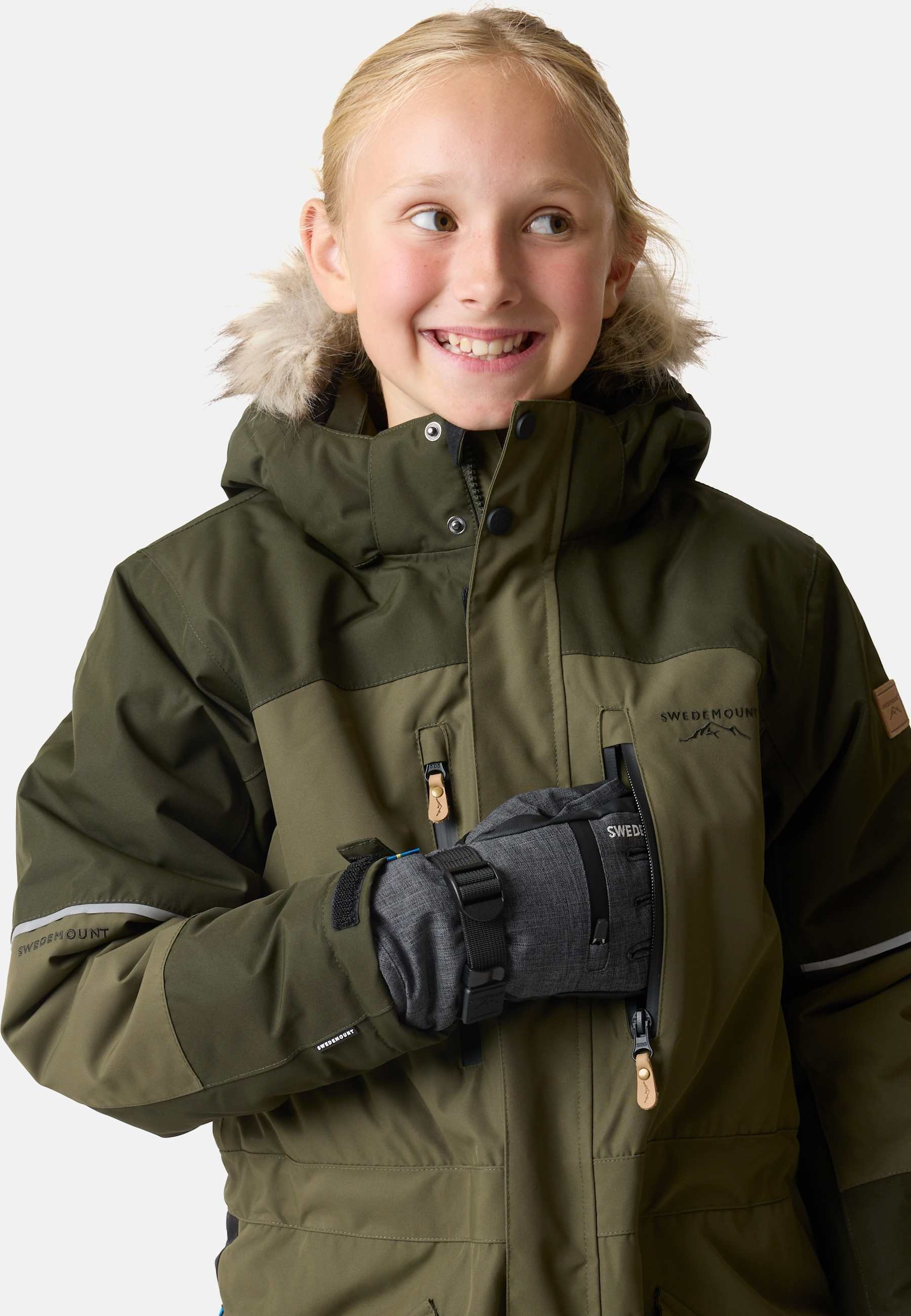 Swedemount HAFJELL WINTER OVERALL JR - Skipak - donker olijfgroen