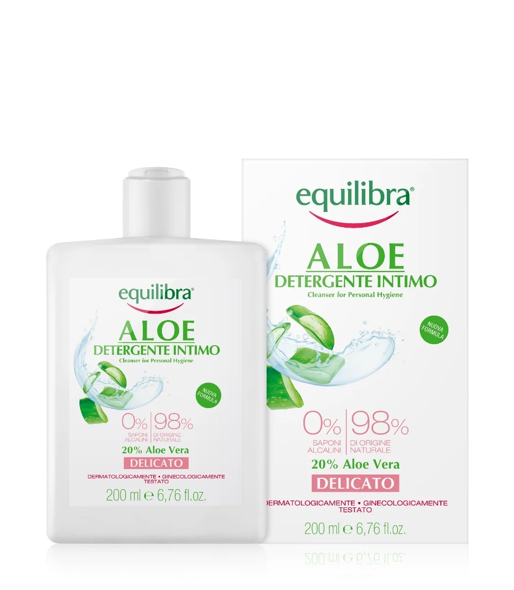 Equilibra Equilibra Aloë Vera Delicate Intieme Reiniger 200 ml Hydraterend