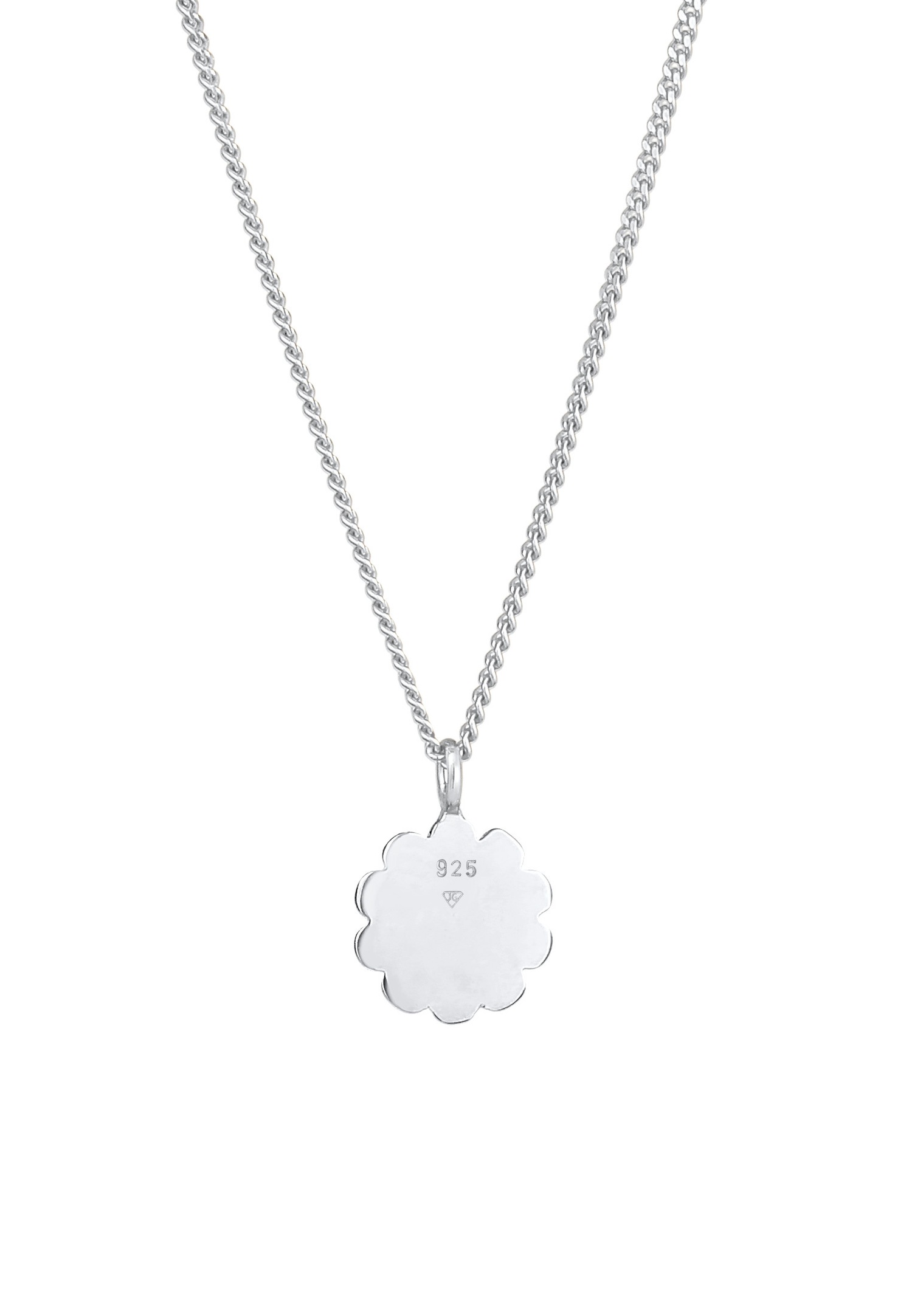Elli Pendentif de fleurs pour dames Tendance florale Blogueur Filigrane en argent sterling 925 plaqué or