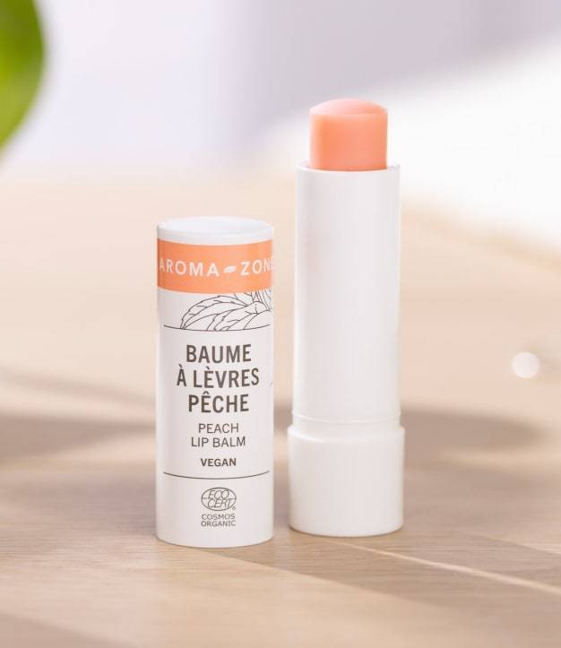 Biologische veganistische perzik lippenbalsem