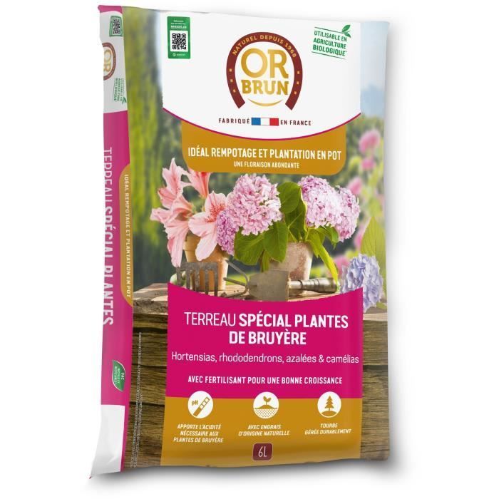 Speciale potgrond voor heideplanten - OR BRUN - OBRTBRU6U - 6L - Betere wortelontwikkeling