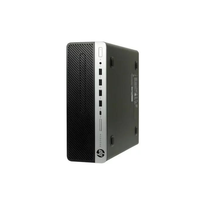 PC desktop HP ProDesk 600 G3 SFF ricondizionato, 8 GB di RAM, SSD da 256 GB, Pentium G4400, schermo da 22 pollici