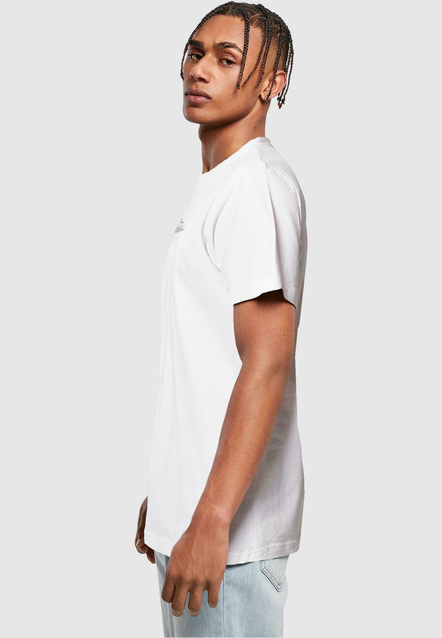 T-shirt imprimé Mister Tee « DEVENEZ LE CHANGEMENT » - Blanc