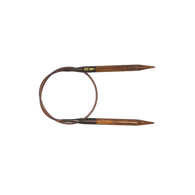 Aguja circular de 40 cm y 6,0 mm de abedul