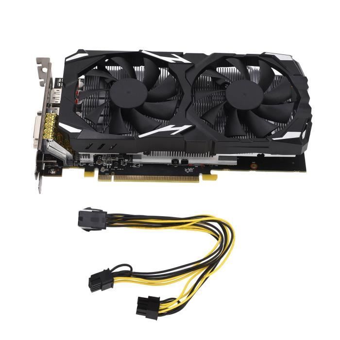 Tarjeta gráfica para juegos RX 580 - Omazeta - 8K 16 PCI Express 3.0 - Negra - Doble ventilador