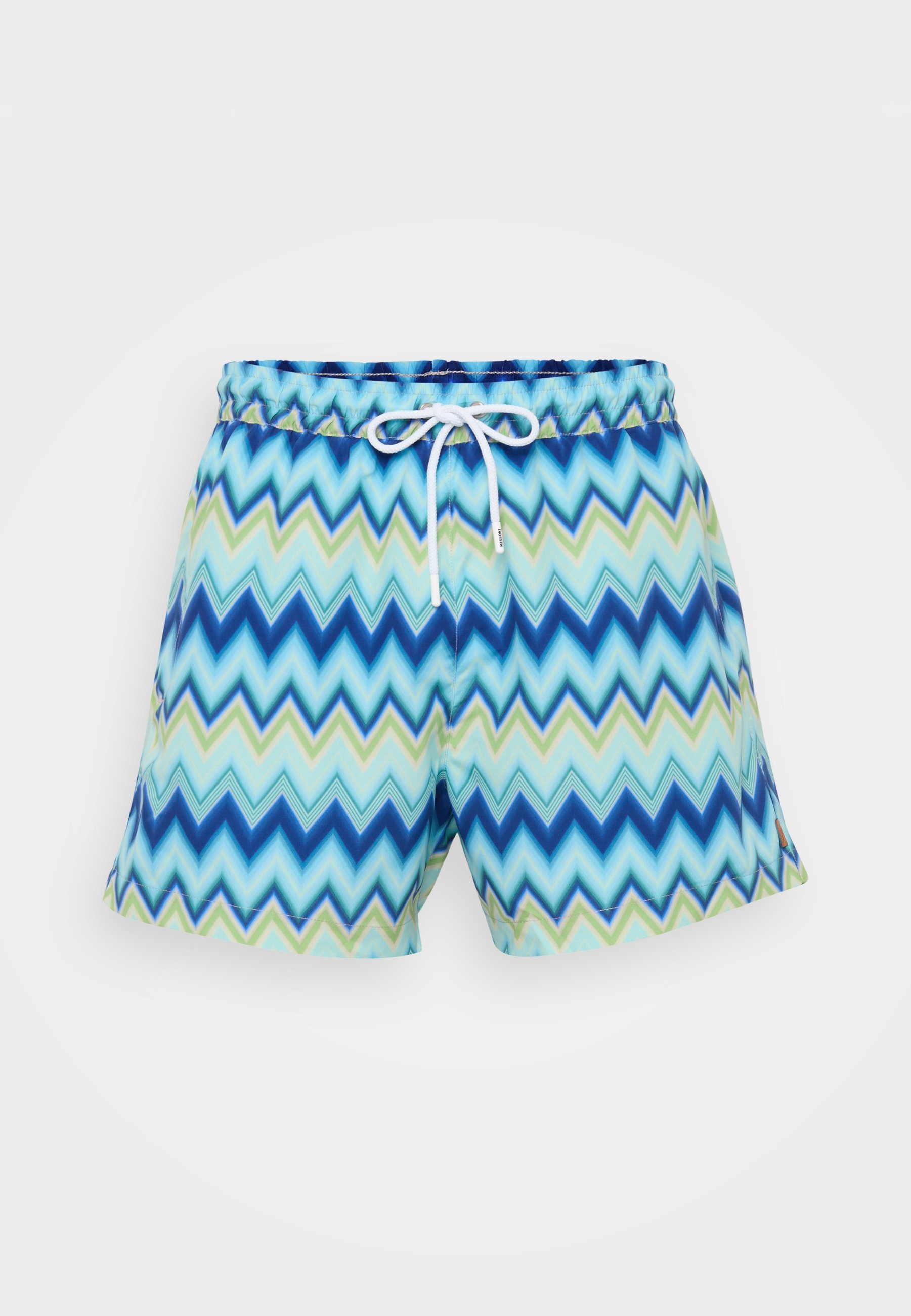 Missoni Badeshorts, mittellang - blau/grün