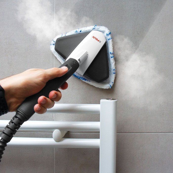 POLTI VAPORETTO SV660 STYLE - Balai vapeur 2-en-1 - Tout sol - 1500 W - 0,5 L - Câble 6 m - Gris / Blanc