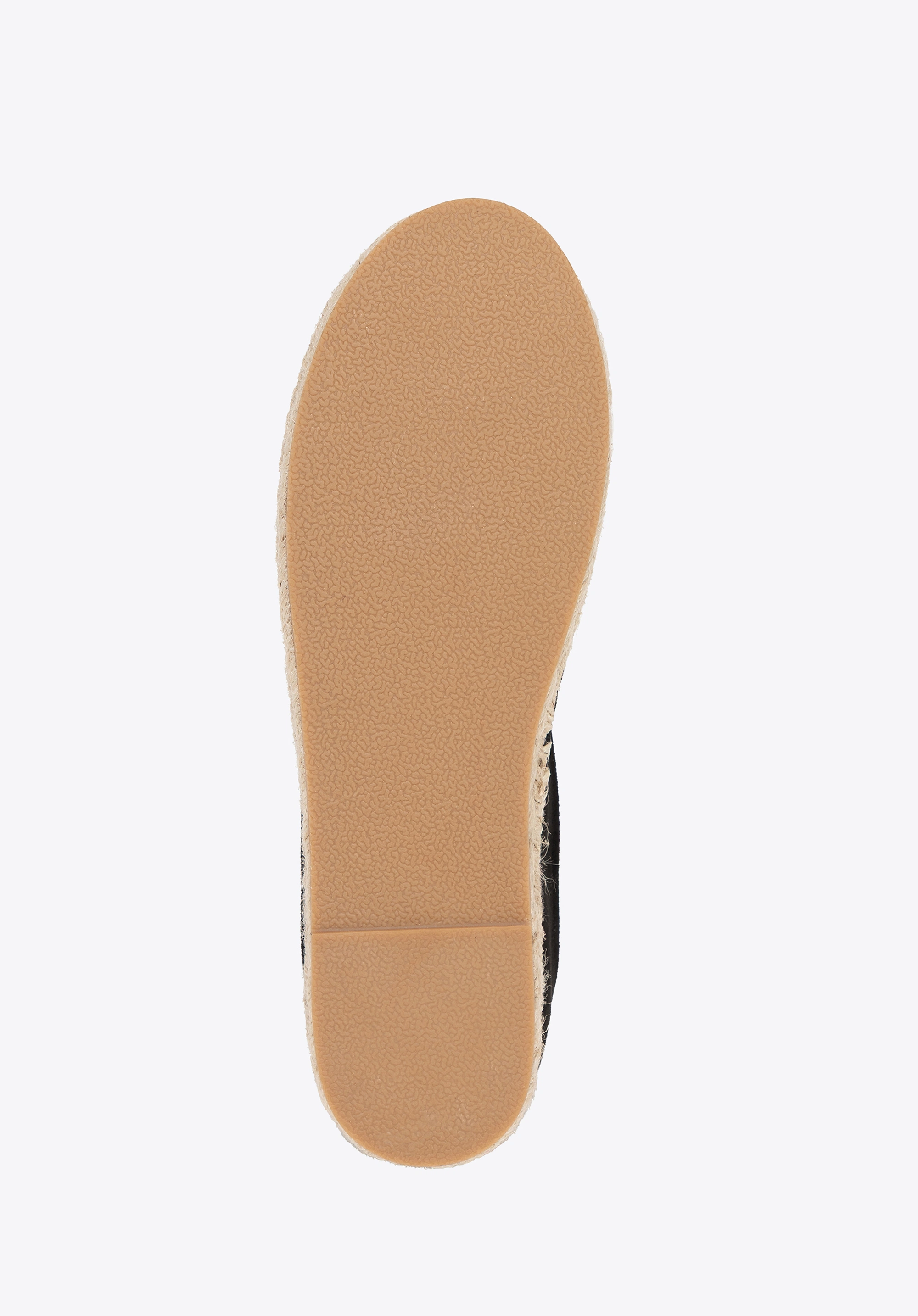 Damskie espadryle z biżuteryjną ozdobą czarno - beżowe