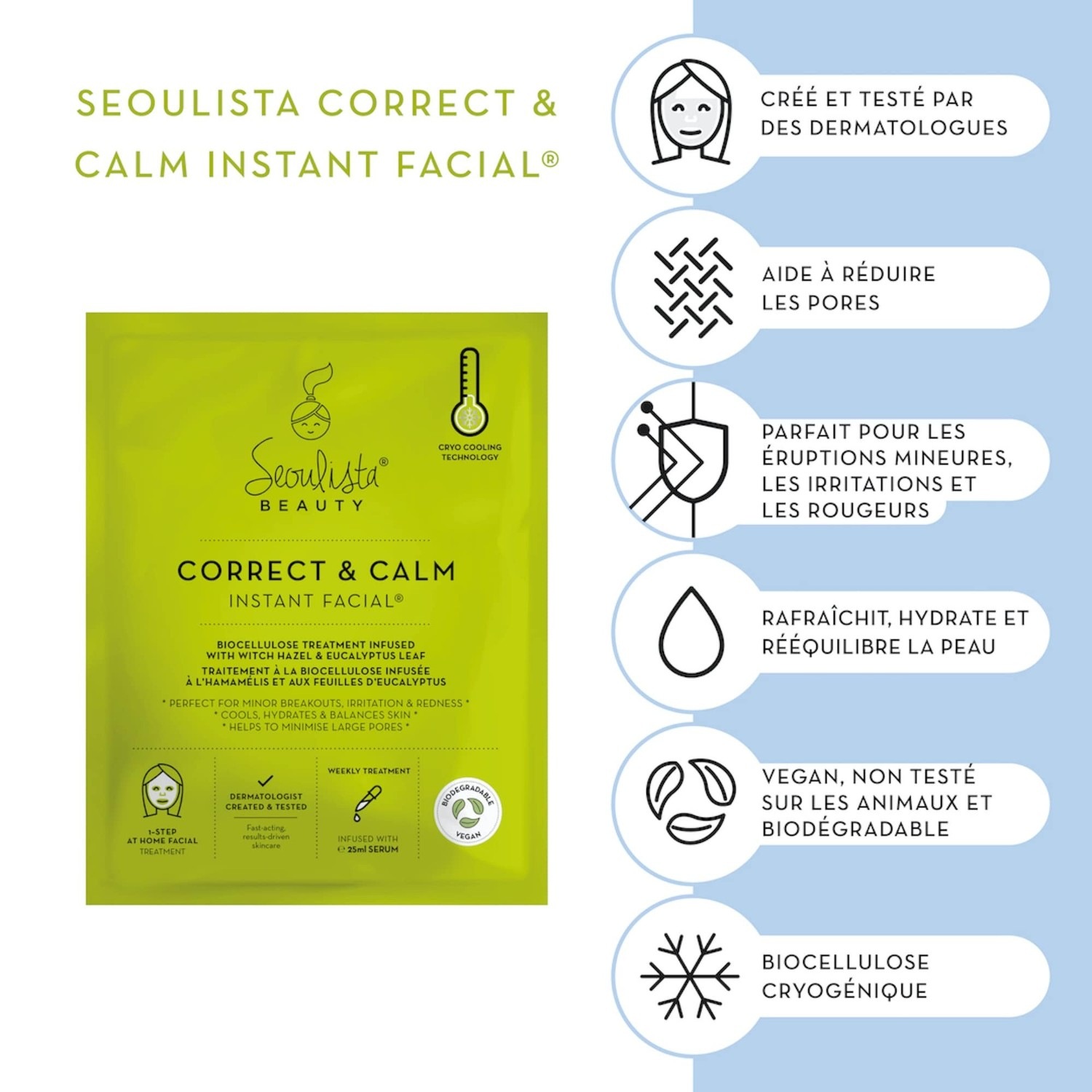 seoulista beauty Correct & Calm - Instant Facial