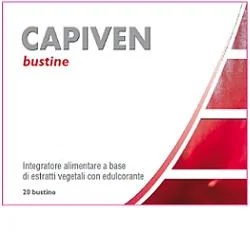 CAPIVEN Suplemento alimentar Capiven para auxiliar a microcirculação 20 sachês