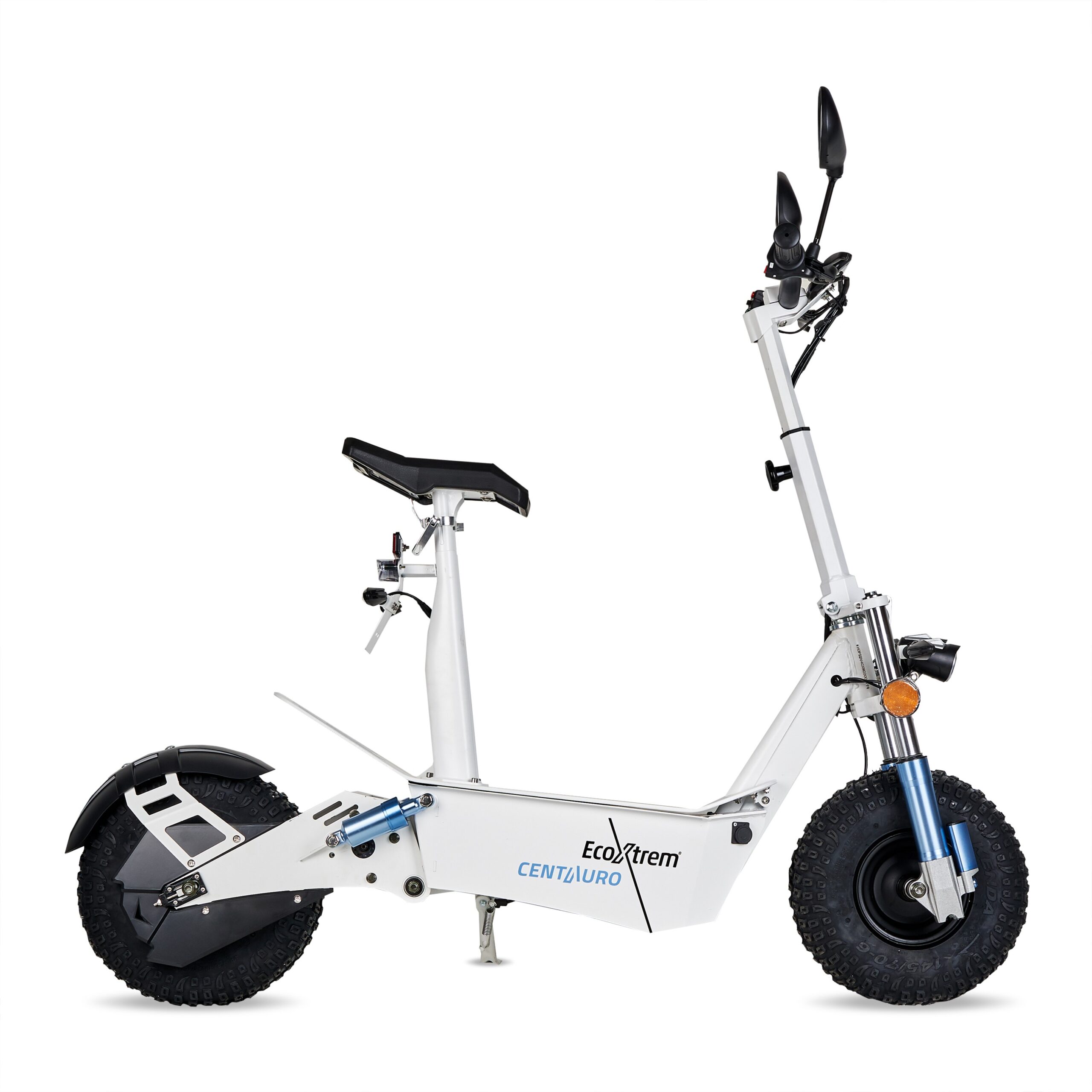 CENTAURO LEGAL ELEKTRISCHE SCOOTER MET ZITJE EN XXL LCD-SCHERM WIT