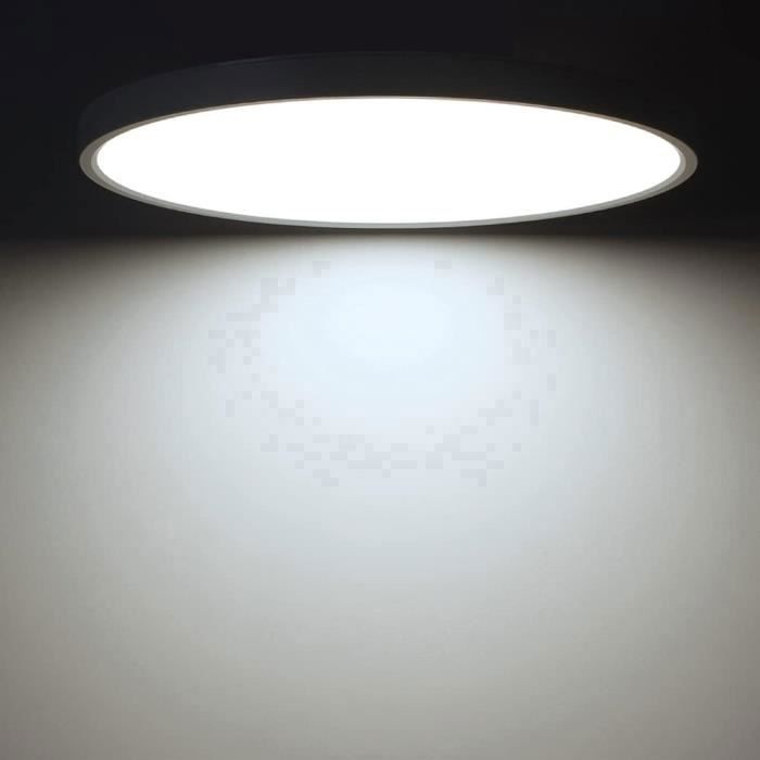 DELIPOP Moderne LED-plafondlamp 24W 6000K IP44 Waterdichte ronde plafondlamp voor badkamer, slaapkamer, keuken en woonkamer - Wit