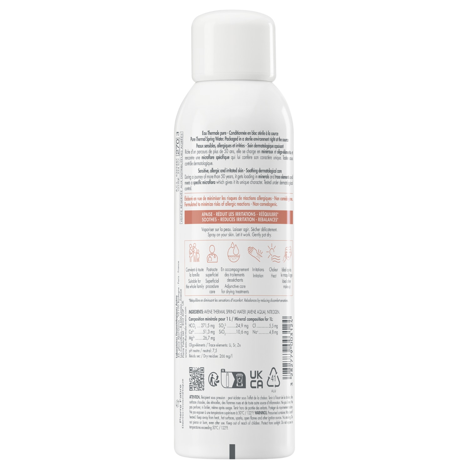 Avène Spray Visage Eau Thermale Eau Thermale – 150 ml
