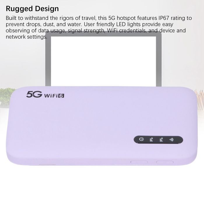 SALALIS point d'accès WiFi portable Hotspot mobile 5G WiFi6 Routeur Hotspot WiFi haute vitesse de voyage avec informatique boite