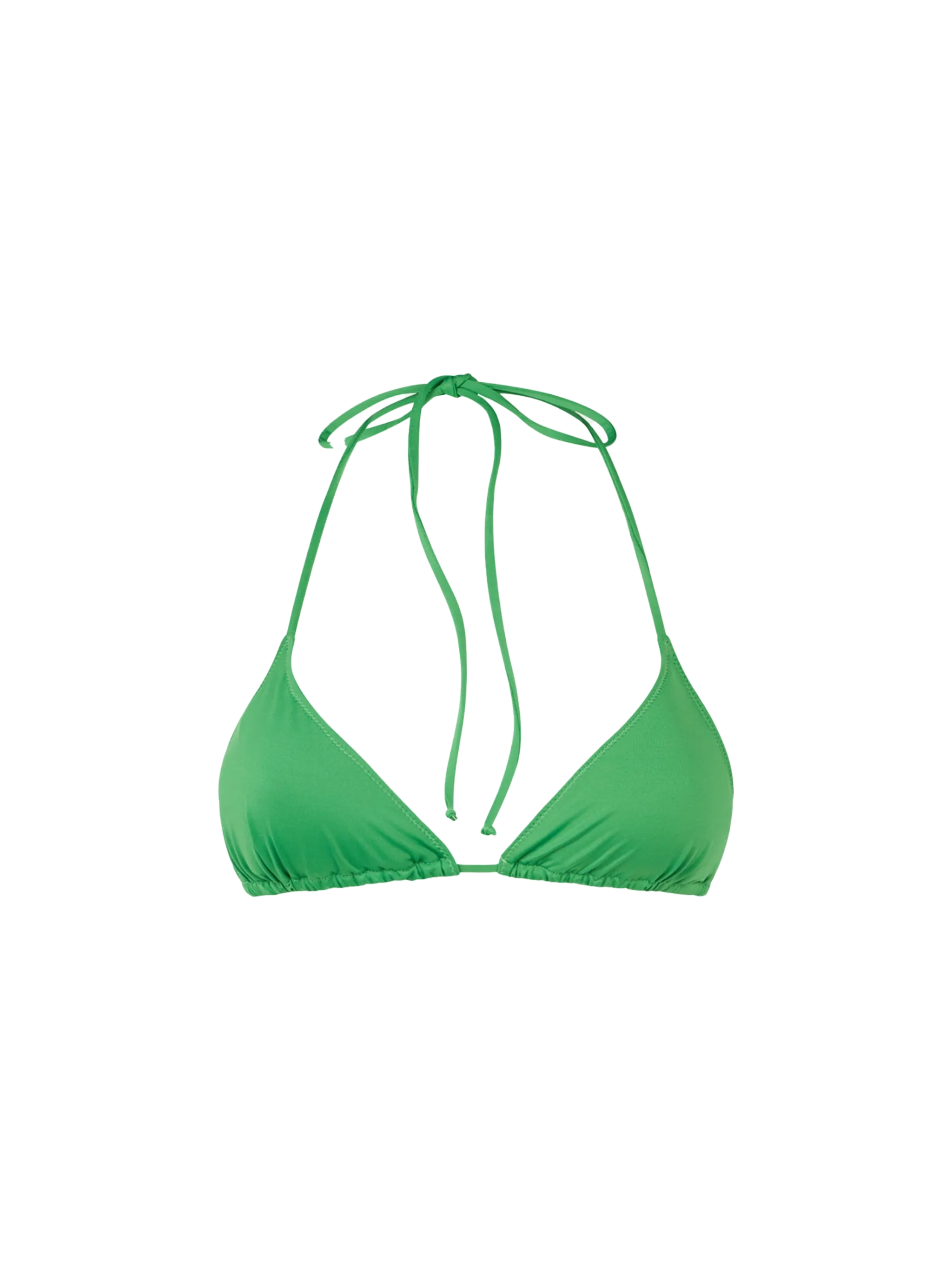 Groen driehoekig badpak voor dames