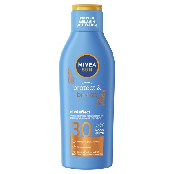 NIVEA Sun Protect & Bronze mleko za sončenje ZF30 200 ml
