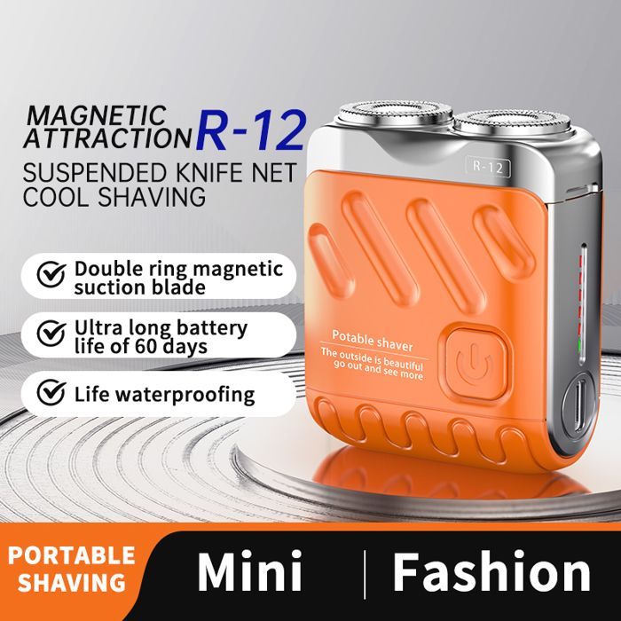 COZY - ELEKTRISCH SCHEERAPPARAAT - Mini waterdicht type C scheerapparaat, baard- en haartrimmer, draagbaar, professioneel reistrimmer – Zwart