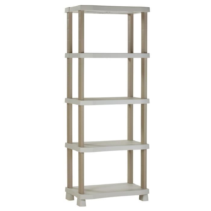 Plank - PLASTIKEN - Kunststof - 70 x 45 x 184 cm - 5 lagen - Beige