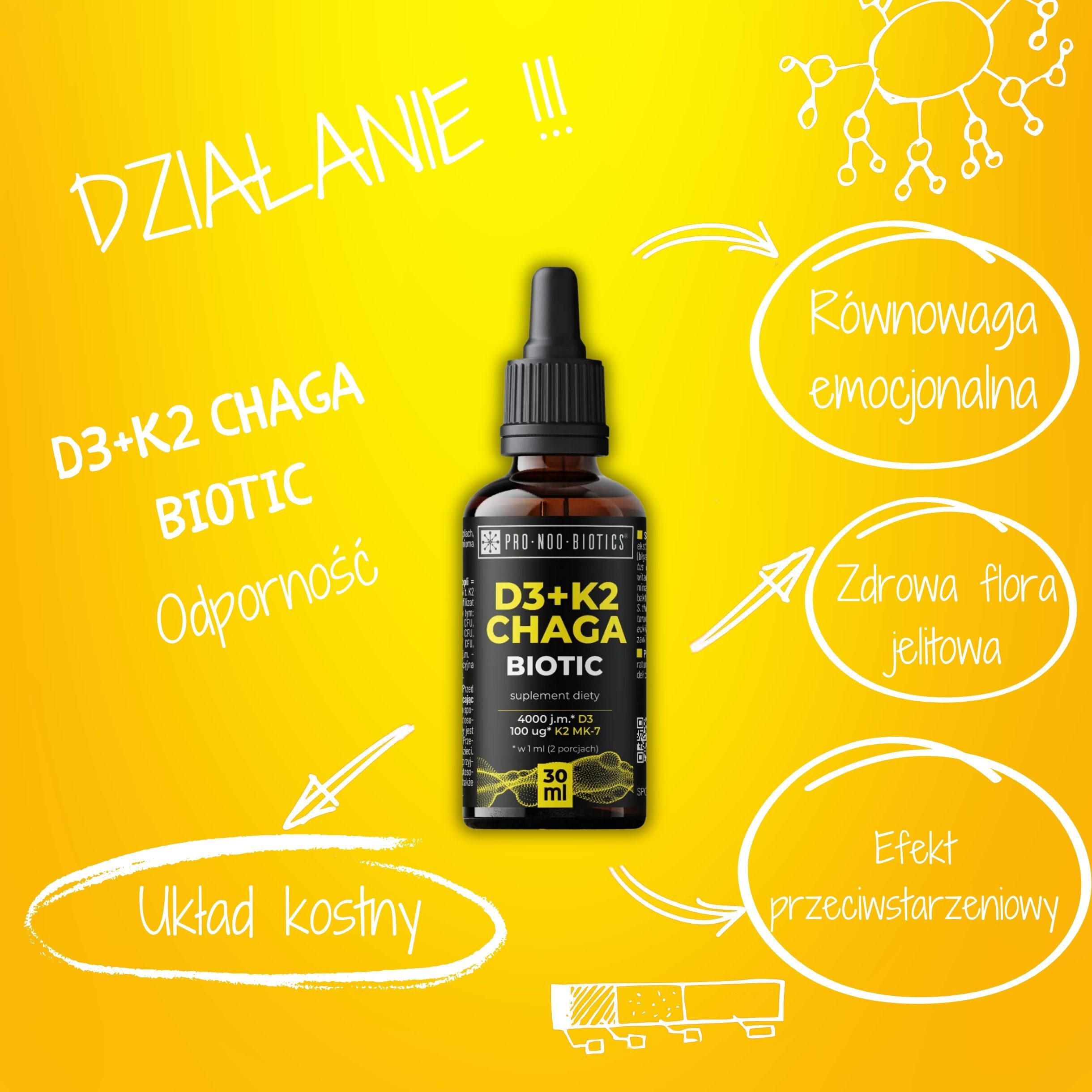 PRO-NOO-BIOTICS D3+K2 CHAGA BIOLOGICO