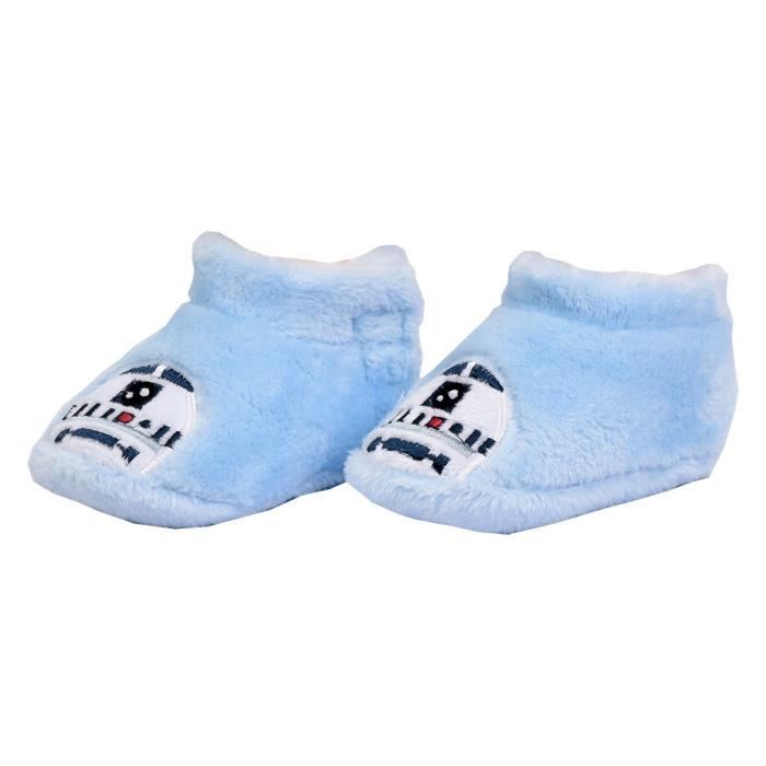 STW R2D2 Babyschoentjes - OZABI - Set van 3 - Roze, Blauw en Grijs - Maten 0-6 maanden en 6-12 maanden