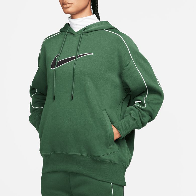 Sudadera con capucha de forro polar deportiva