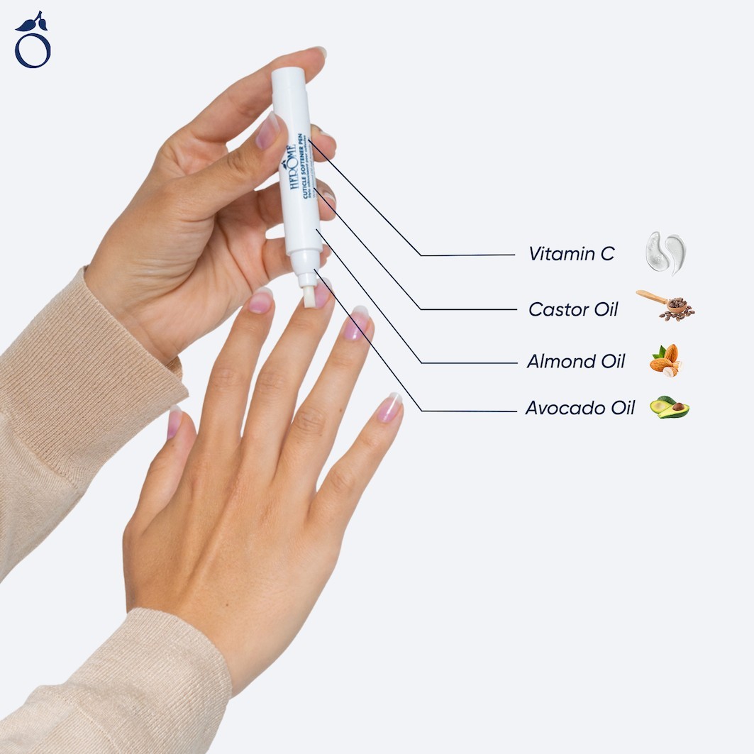 Herome Cosmetics nagu kopšanas pildspalva, roku kopšanas kutikulas mīkstinātāja pildspalva – 4 ml