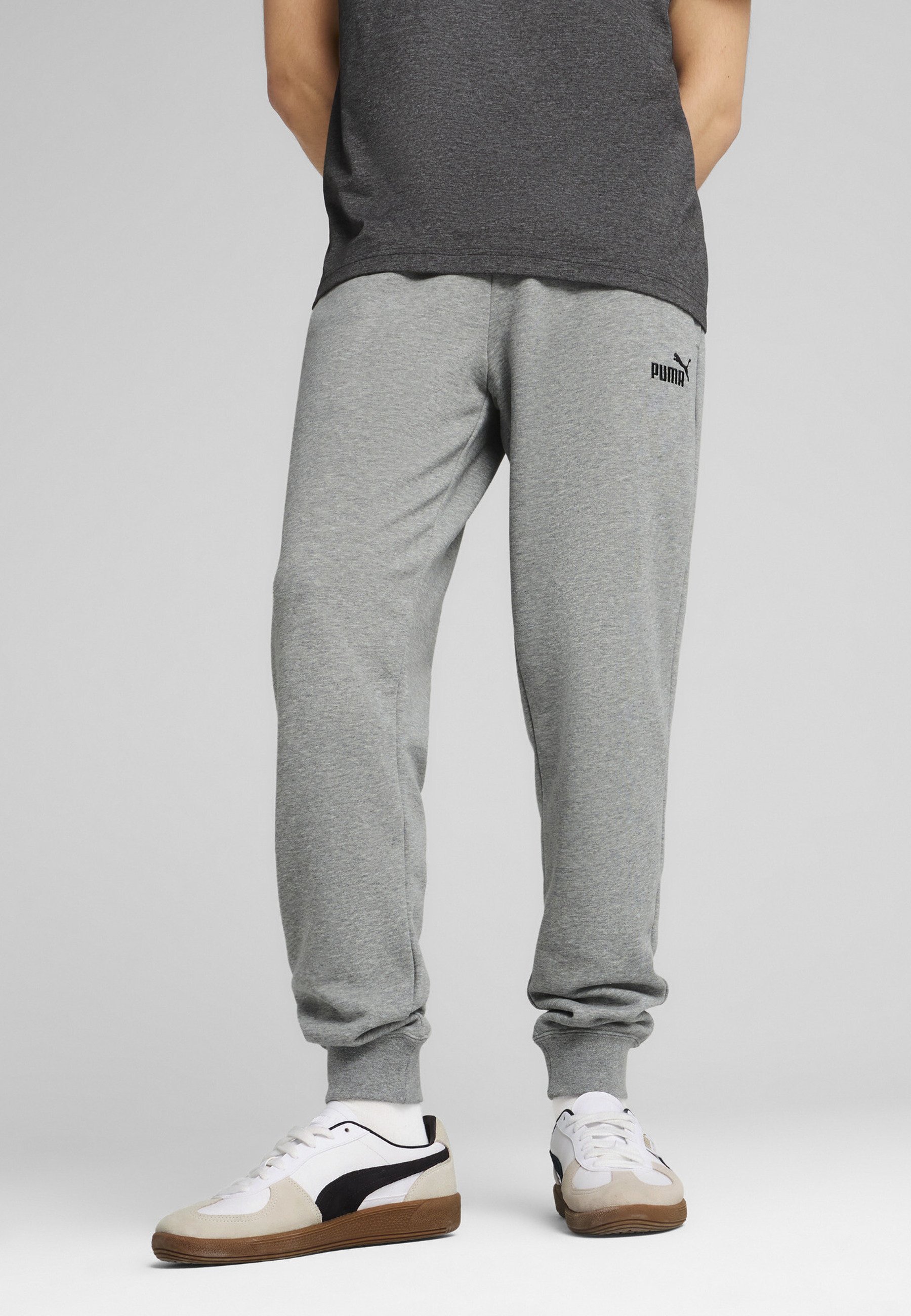 Pantaloni da tuta Puma LOGO - grigio medio mélange