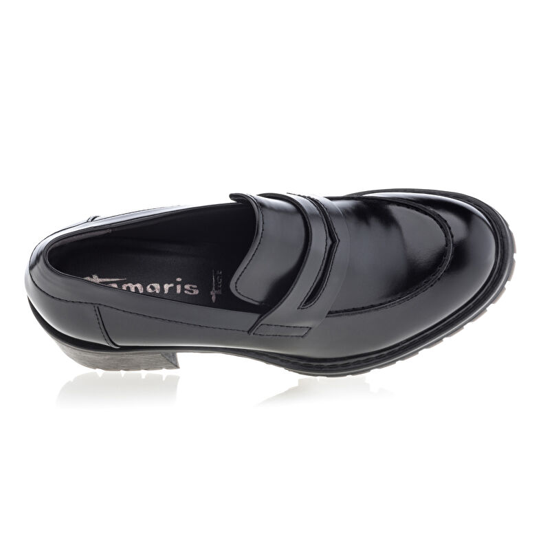 Svarta loafers/båtskor för kvinnor
