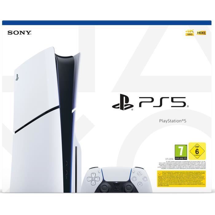 Console PlayStation 5 - Edition Standard (Modèle Slim avec lecteur CD)