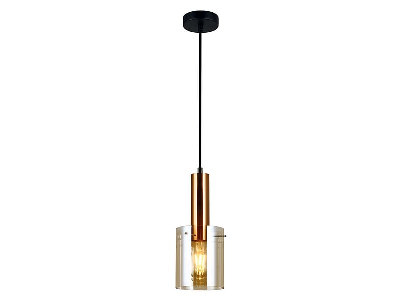 Lampa wisząca Sardo stalowa miedziana